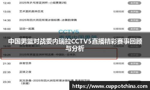 中国男篮对战委内瑞拉CCTV5直播精彩赛事回顾与分析